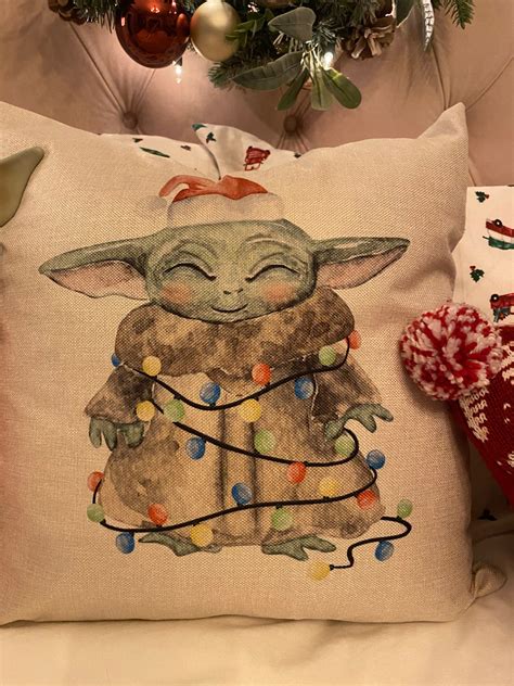Baby Yoda The Child Navidad Santa Claus Funda De Etsy España