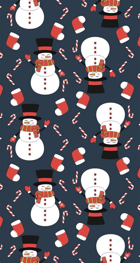 Snowman, Candy Canes | Cute christmas wallpaper, Christmas ...