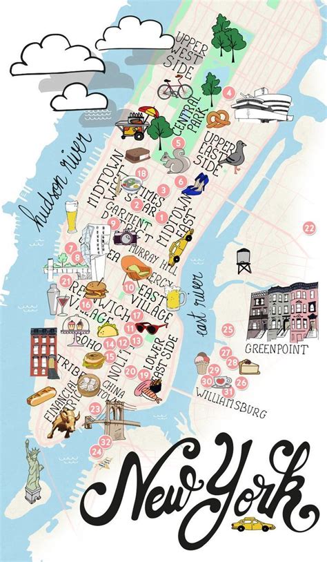 Nyc Manhattan Brooklyn Map Of New York Plus Map Of New York New