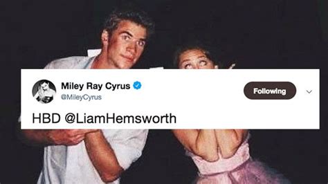 Miley Cyrus Wishes Liam Hemsworth A Happy Birthday All Over Social Media And It S The Sweetest
