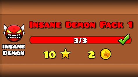 Insane Demon Pack 1 Geometry Dash Realtime Youtube Live View Counter 🔥 —