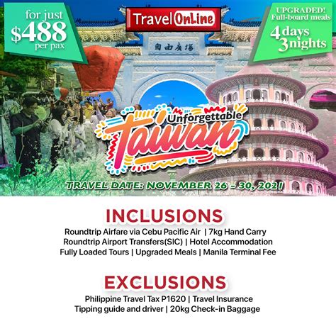 International All In Tour Packages Travelonline Philippines