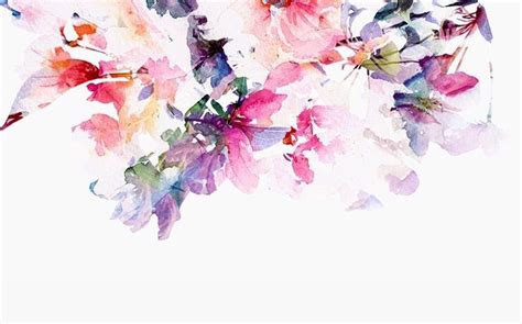 Wallpaper Floral Watercolor Background Floral Watercolor Flower Art