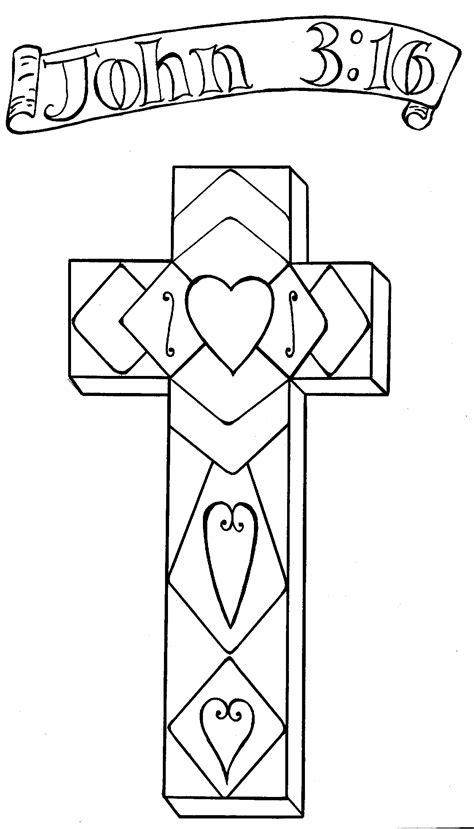 Get free printable coloring pages for kids. Cross, John 3:16 | Coloring pages - Bible pictures | Pinterest