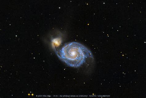 Messier 51 Aka Whirlpool Galaxie Erste Schritte Astronomiede Der
