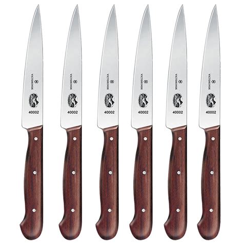 Victorinox Forschner 6 Piece Steak Knife Set Wood Handle