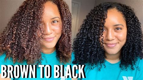 Coloring My Curly Hair Jet Black Clairol Natural Instincts No Damage