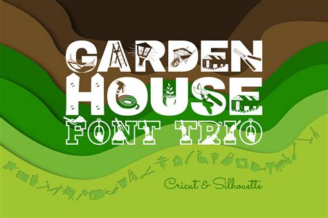 Garden House Trio Font By Wadlen Creative Fabrica