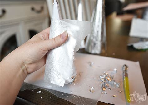 Make Silver Leaf Paper Trees For Christmas Tabletop Decor