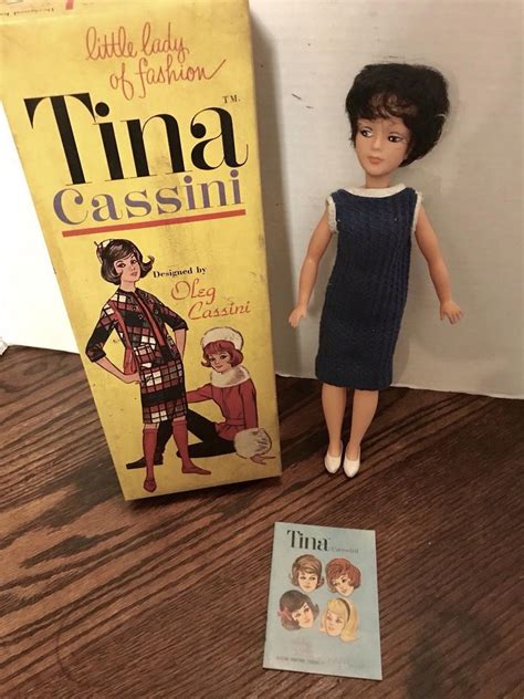 Vintage 1960s Tina Cassini Doll With Original Box And Official Booklet