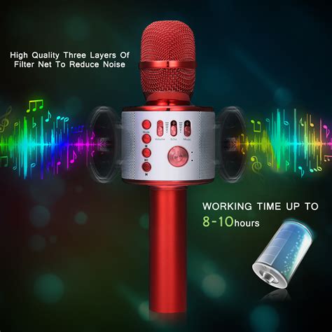 Wireless Karaoke Microphone Nasum 3 In 1 Portable Karaoke Player