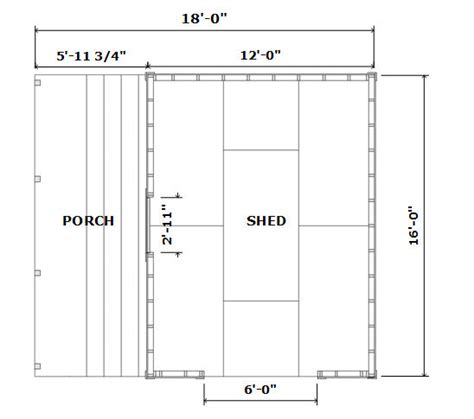 12x16 barn with porch plans barn shed plans small barn plans