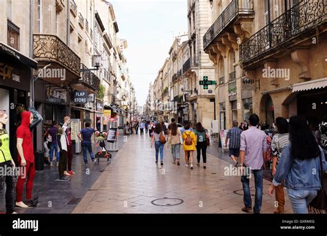 Bordeaux Rue Sainte Catherine Longest Pedestrian Shopping Street In