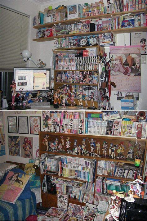 Manga Shelf Bookshelves And Manga Shelf Salle De Geek Chambre Otaku