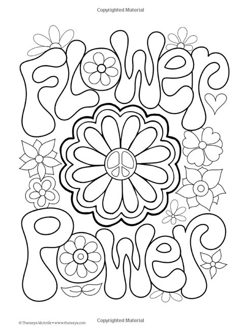 Hippie 70s Coloring Pages Img Paraquat