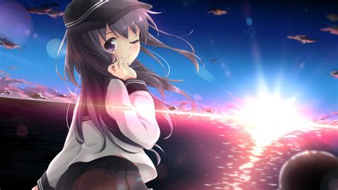 Hình nền Anime cô gái Bộ sưu tập Kantai Ảnh chụp màn hình Hình nền máy tính x