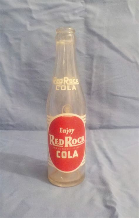 Vintage Red Rock Cola Bottle Soda Bottle Pop Bottle