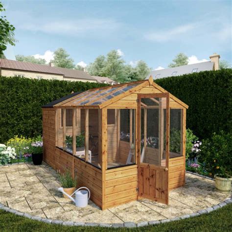 Adley 6 X 12 Budget Shiplap Greenhouse With A Shed