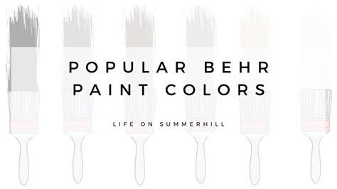 Popular Behr Paint Colors Youtube