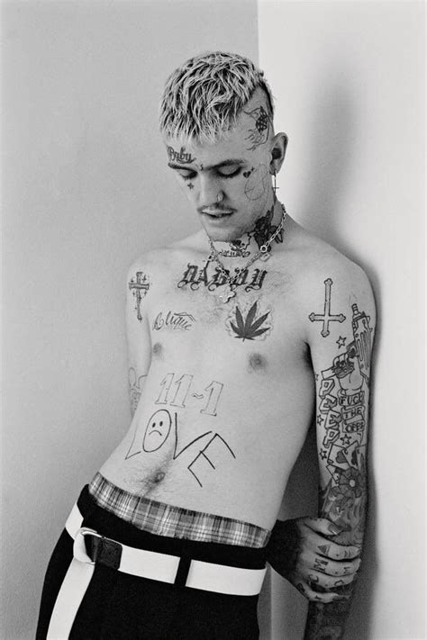 Rappers Hellboy Tattoo Lil Peep Tattoos Lil Peep Live Forever Lil