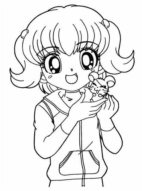 Here are our kawaii coloring pages! Cute girl coloring pages to download and print for free