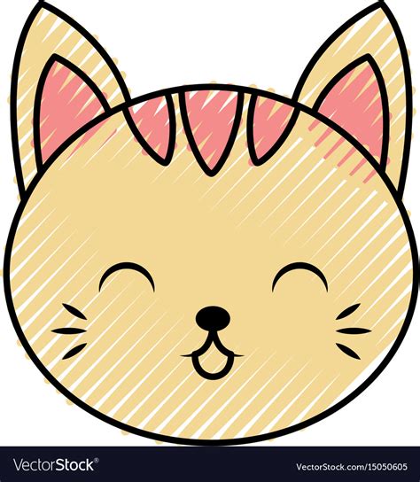 Cute Cartoon Cat Face How To Draw A Cute Cat Face Easy Step By Step