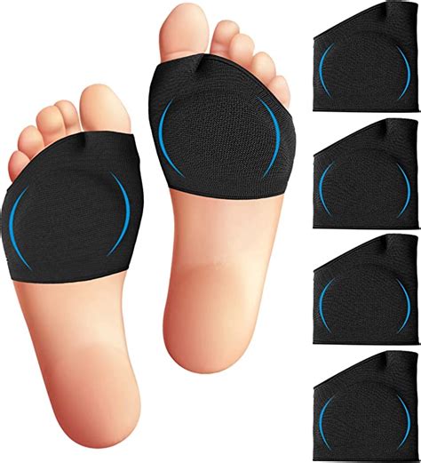 Metatarsal Sleeve With Gel Pads 4 Pieces Ball Of Foot Cushions With