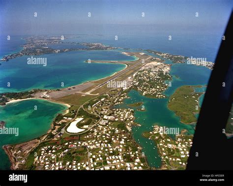 An Aerial View Of Us Naval Air Station Bermuda Nas Bermuda Aerial
