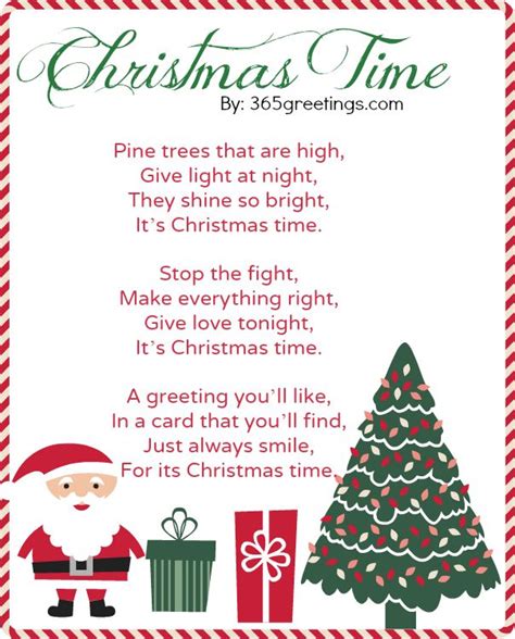 Merry Christmas Poems For Cards
