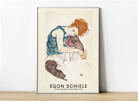 Egon Schiele Woman Seated Bent Knee