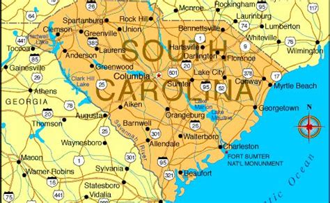 Map Of South Carolina Capital Columbia Became A Stat May 231788