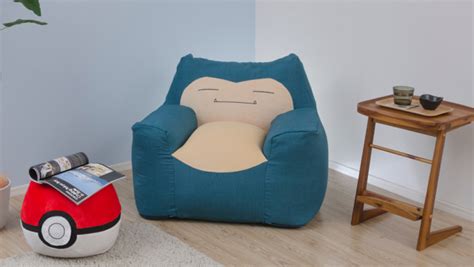 Snooze On This Snorlax Bean Bag Chair And Pok Ball Ottoman Nerdist Free Download Nude Photo