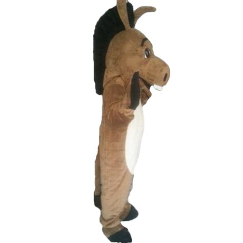 Adult Size Funny Brown Donkey Mascot Costume