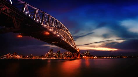City Lights Sydney Harbour Bridge 4k Hd World 4k Wallpapers Images