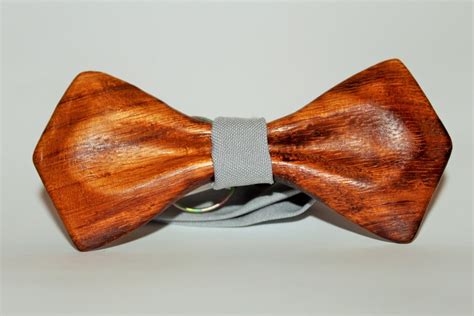 Wood Bow Tie With Unique Design Wooden Bow Tie Best T For Etsy