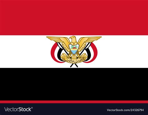 Flag Of Republic Of Yemen Royalty Free Vector Image