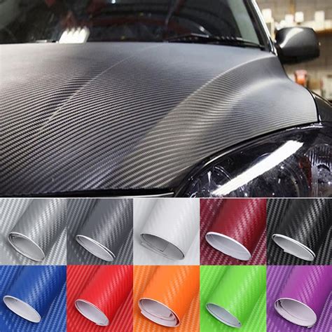 Uk 3d Carbon Fiber Car Vinyl Wrap Many Colors Available Heimwerker