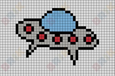 Spaceship Pixel Art Brik