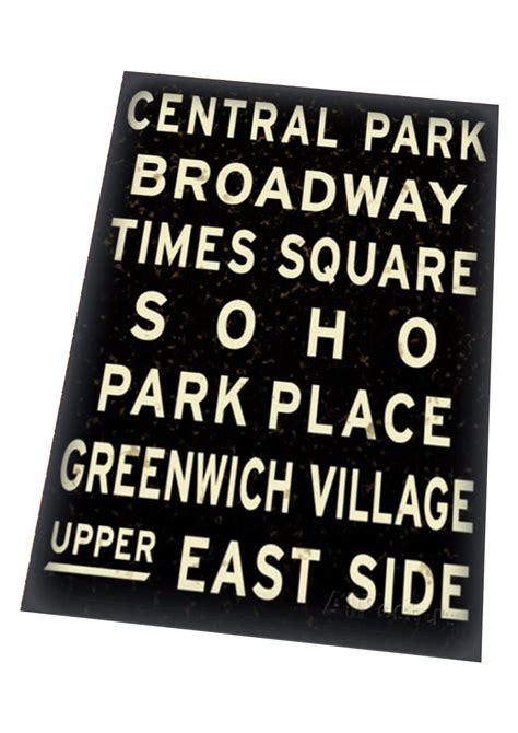 Vintage New York City Subway Sign Reproduction Subway Sign Vintage
