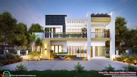 2030 Square Feet Beautiful 4 Bhk Contemporary Home Kerala Home
