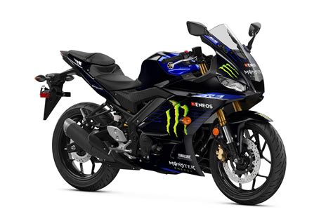 Celebrate 60th grand prix racing anniversary with special livery. 2021 Yamaha YZF-R3 Monster Energy Yamaha MotoGP Edition ...