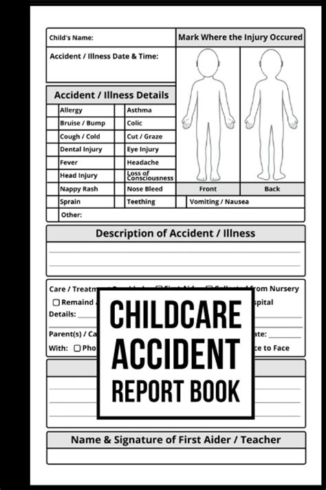Buy Childcare Accident Report Book Nursery And Preschool Accident