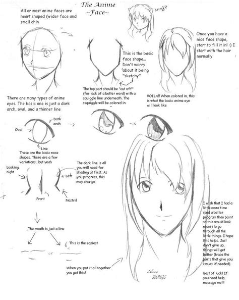 Anime Face Tutorial By Dwolfe06 On Deviantart