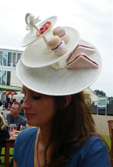 Use bright colors of tulle, feathers, bling, etc. The Libertarian's Afternoon Tea Hat at Royal Ascot | Tea hats, Crazy hats, Unusual hats