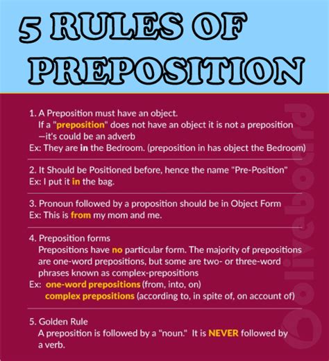 Preposition Rules Javatpoint