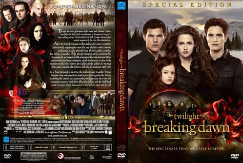 The Twilight Saga Breaking Dawn Part 2 Movie Dvd Custom Covers