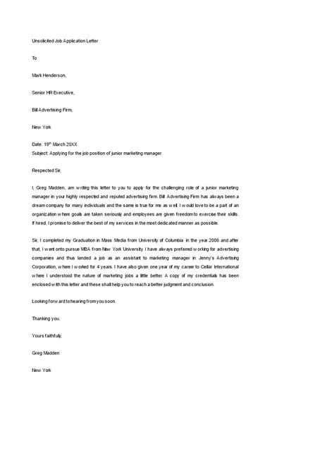 Contoh Surat Unsolicited Letter Unsolicited Applicati Vrogue Co