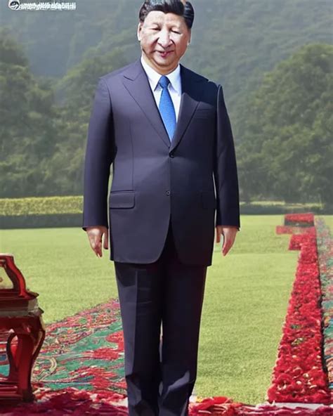 Gigachad Xi Jinping Professional Portrait Photograph Stable Diffusion