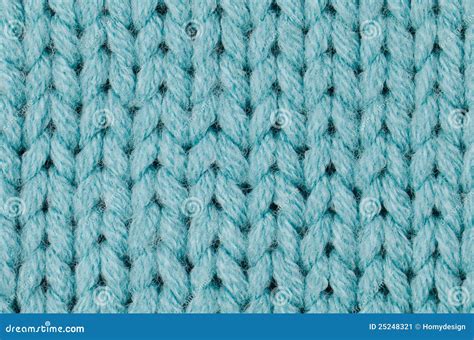 Blue Knitted Wool Stock Image Image Of Decorative Detail 25248321