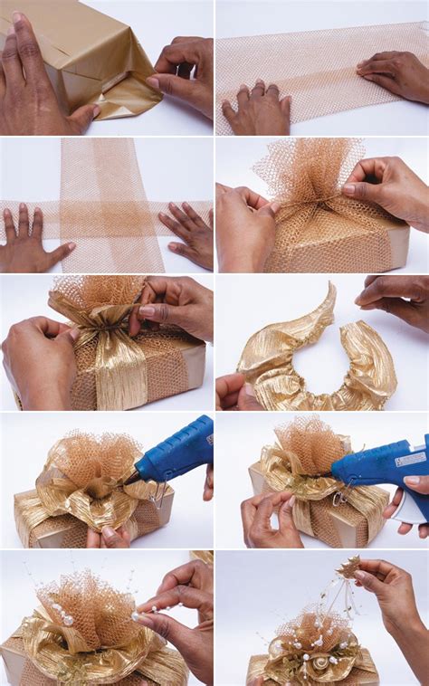 10 creative gift wrap ideas. DIY Christmas gift wrap ideas - Handmade bows, gift bags ...